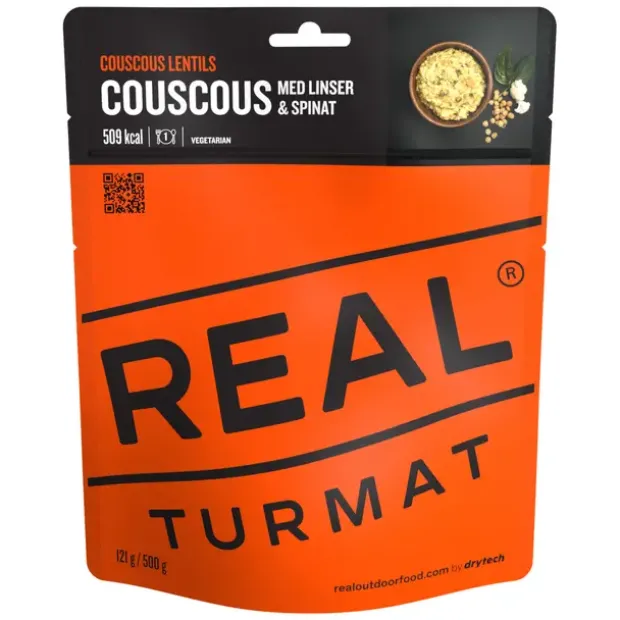 Couscous med linser og spinat Real Turmat Coscous Lentils