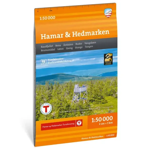 Hamar Hedmarken Calazo Turkart 1:50 000