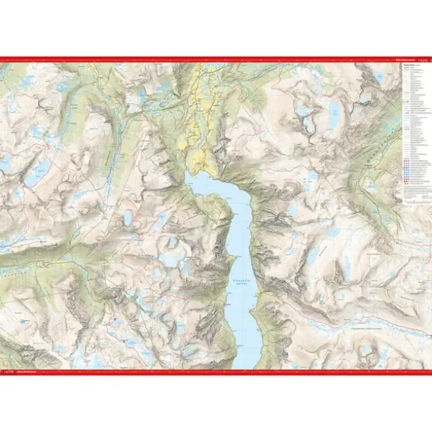 Isfjorden Eresfjord Calazo Høyfjellskart 1:25 000 Romsdalen