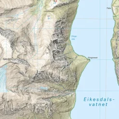 Isfjorden Eresfjord Calazo Høyfjellskart 1:25 000 Romsdalen