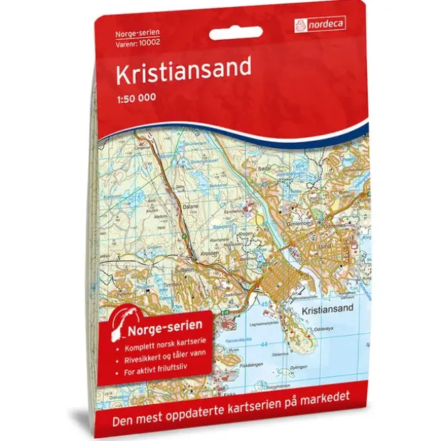 Kristiansand Nordeca Norge 1:50 000 10002