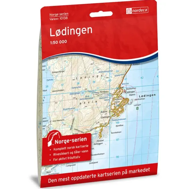 Lødingen Nordeca Norge 1:50 000 10138