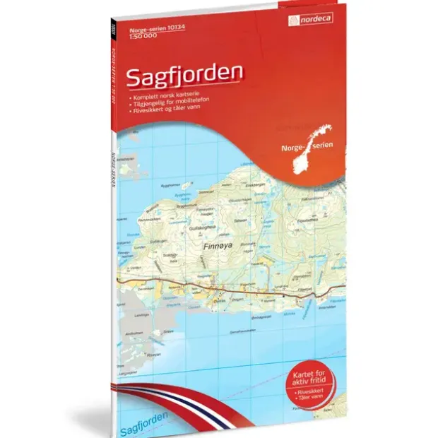 Sagfjorden Nordeca Norge 1:50 000 10134