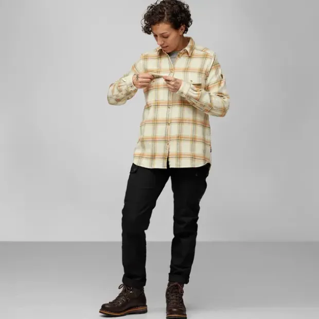 Skjorte til dame XL Fjällräven Övik Heavy Flannel W XL 543-5