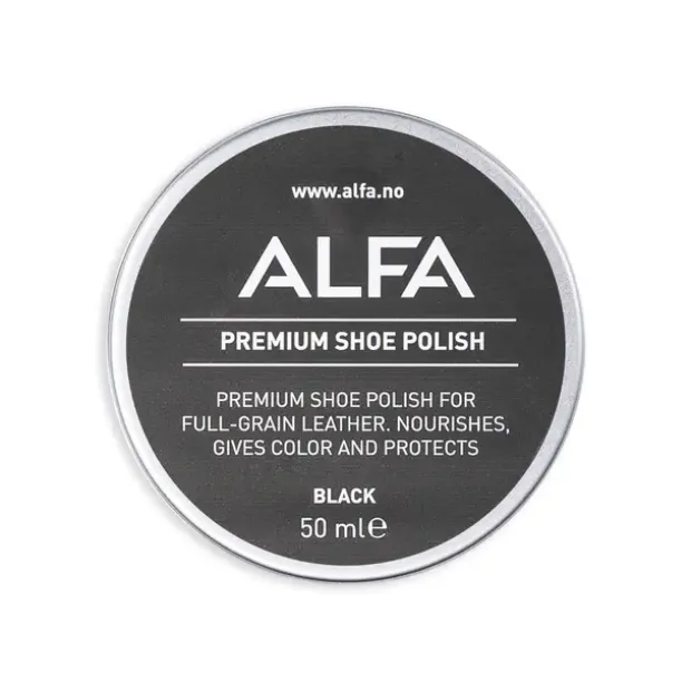 Skokrem sort Alfa Shoe Care Polish 1100