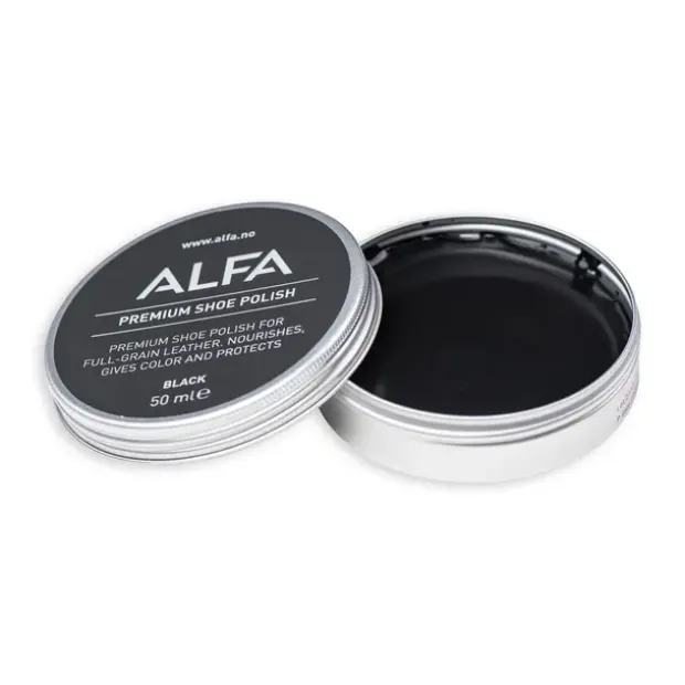 Skokrem sort Alfa Shoe Care Polish 1100