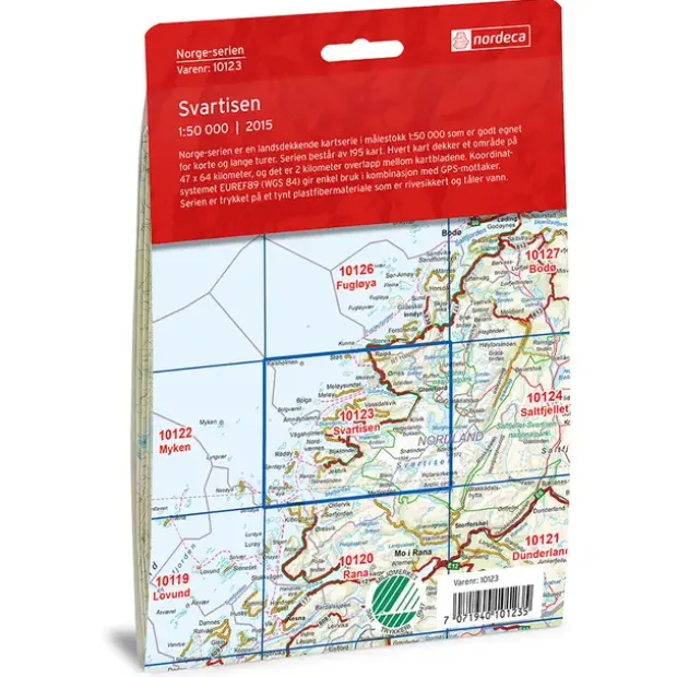 Svartisen Nordeca Norge 1:50 000 10123