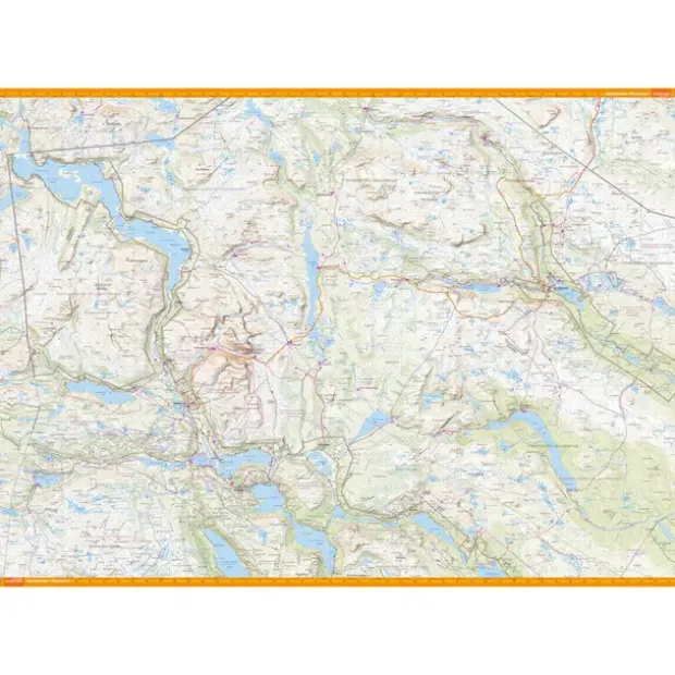 Sverige: Vindelfjällen Calazo Turkart 1:100 000 Kungsleden